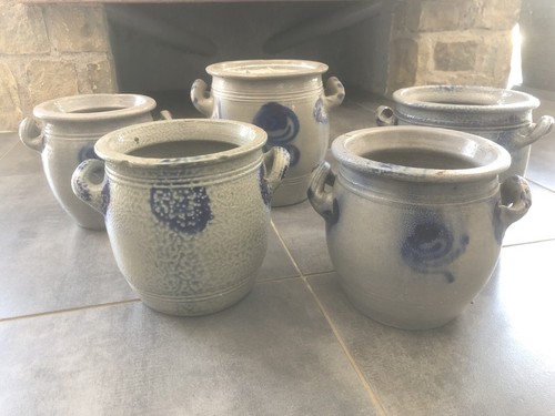 Lot pots en grés - en,