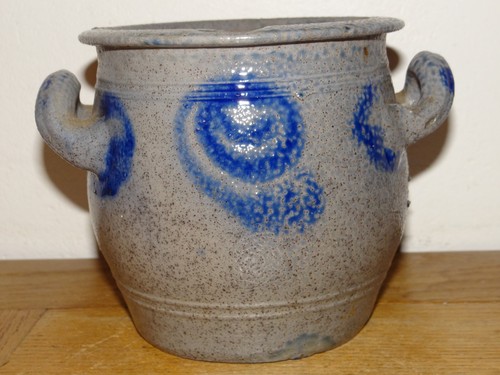 Ancien pot sel graisse - pot,