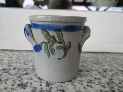 Petit pot peint main - peint, grès